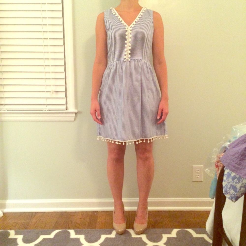 NWOT Blue & white seersucker dress! Easter!
